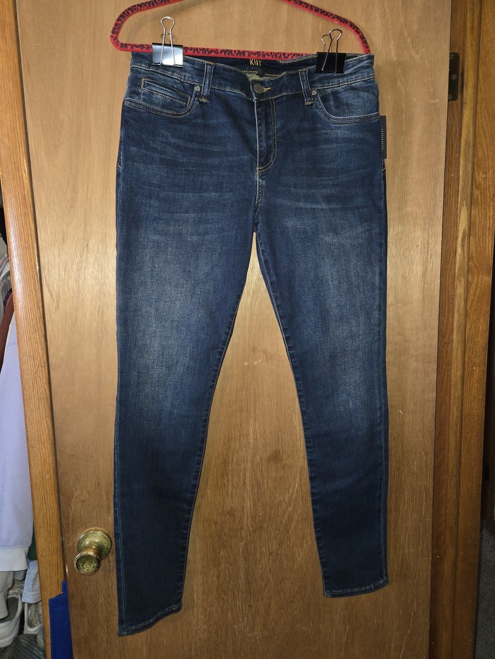 Democracy Dark Blue Women's Stretch Skinny Jeans Size 14